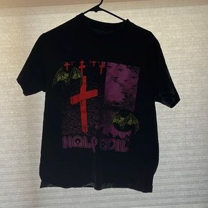 Half-Evil Black Tee / No Damages+Like New